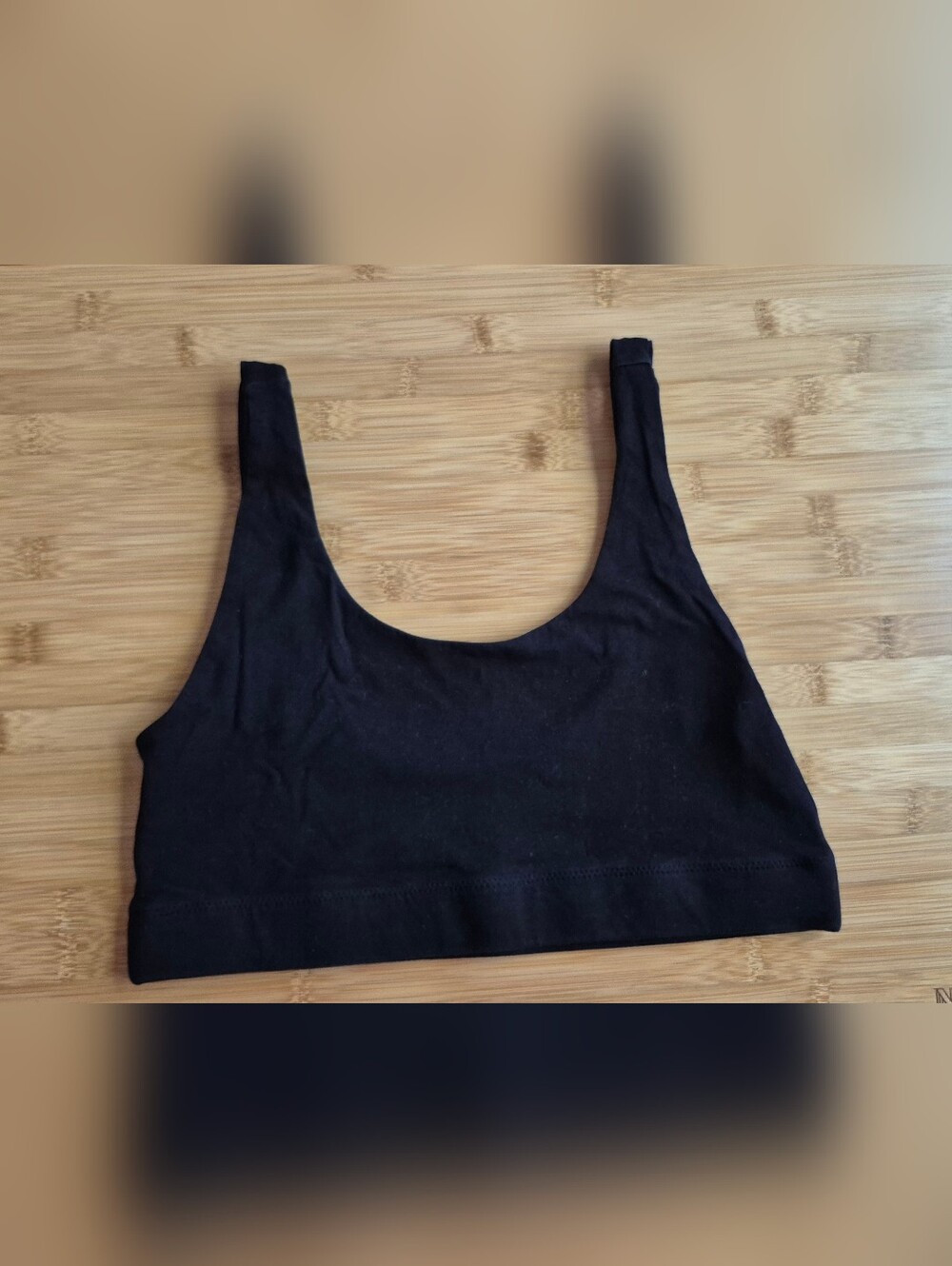 Pact Organic Cotton Scoop Neck Bralette - Black